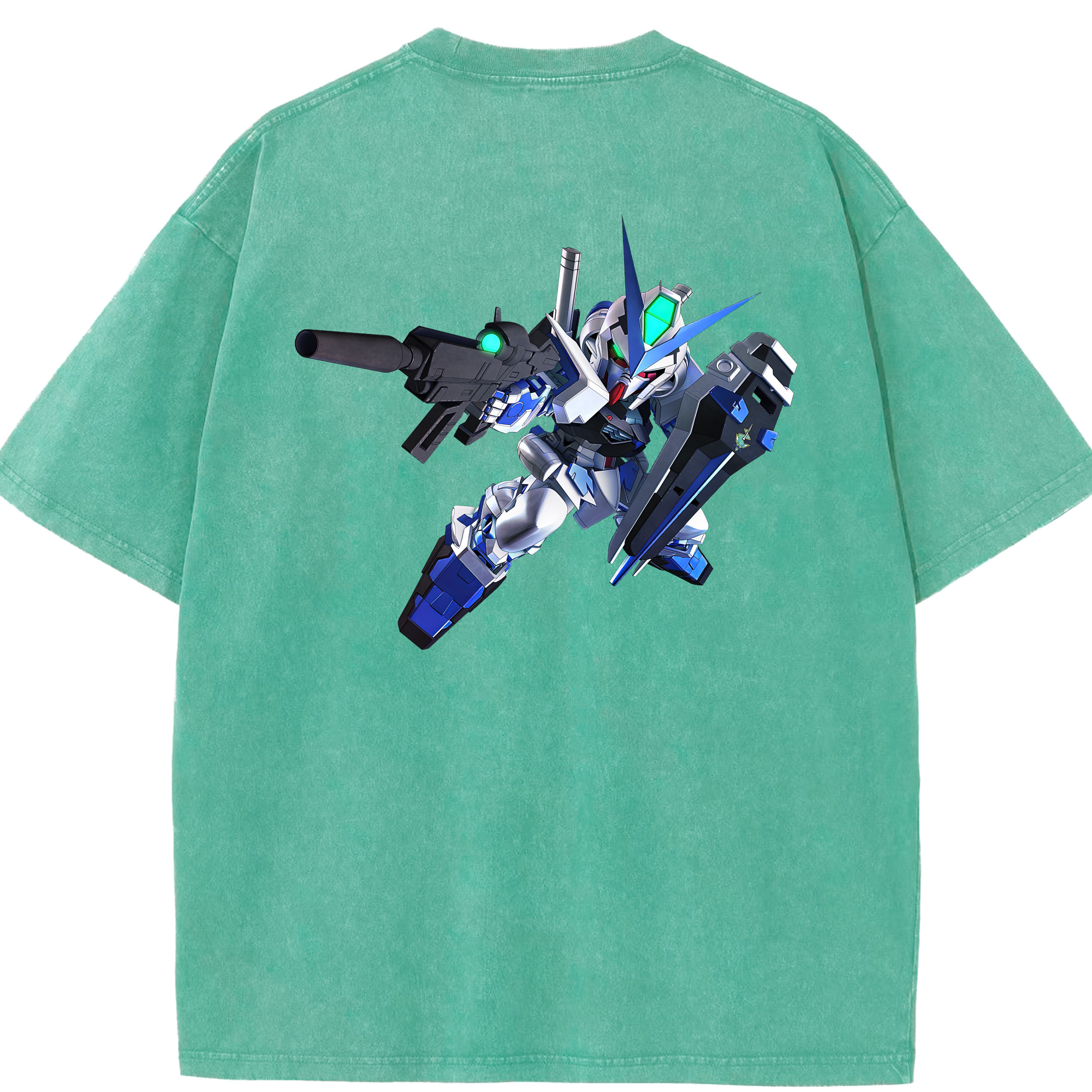 （画像用） 機動戦士ガンダム Mobile Suit Gundam 綿100% ヴィンテージ風 半袖Tシャツ（背面プリント）